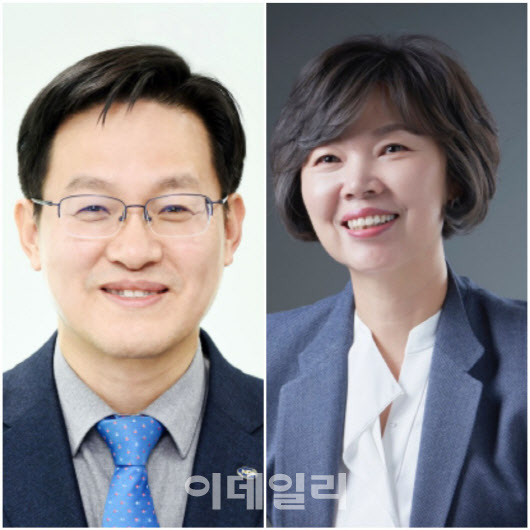 김정학 신임 연금이사(왼쪽), 박양숙 복지이사