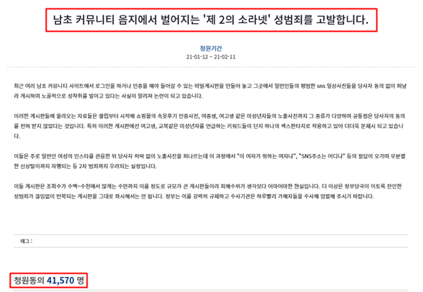 청원글 캡처
