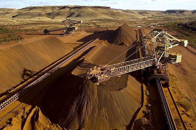 ⓒAFP PHOTO2015년 5월24일 오스트레일리아 서부 필바라 지역의 철광석 채굴 현장.