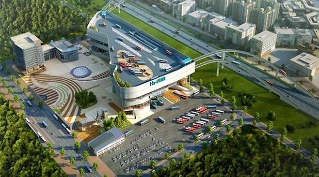 수소교통 복합기지 조감도