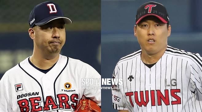 ▲ 아직 FA 협상을 끝내지 못한 유희관(왼쪽)과 차우찬 ⓒ곽혜미 기자