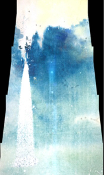 대전 엑스포과학공원 한빛탑에서 상영되는 영상작품 ‘빛으로 그리는 필묵’. 대전마케팅공사 제공