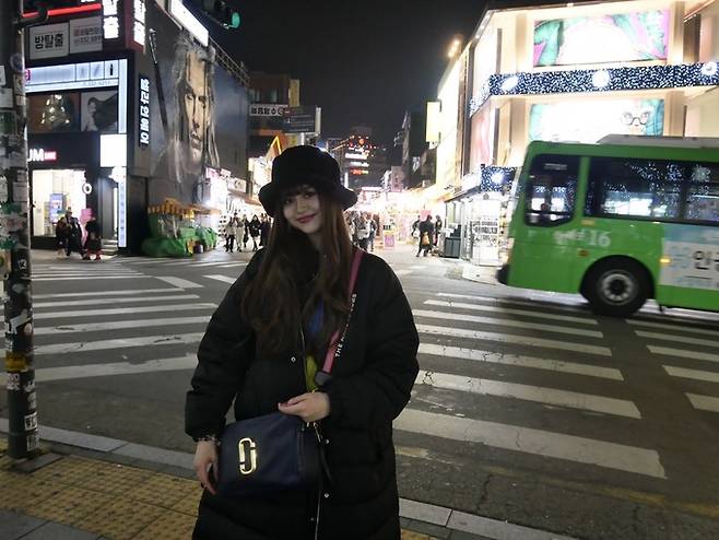 지난 2019년 12월 한국 서울 여행에서 찍은 사진.