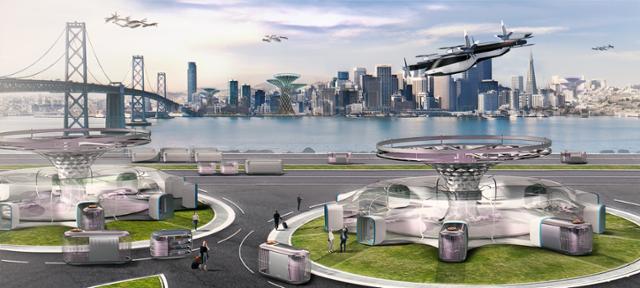2020 CES에서 현대자동차가 제시한 '미래 모빌리티 비전' 구현 이미지. 현대차 제공