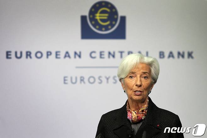 크리스틴 라가르드 유럽중앙은행(ECB) 총재© AFP=뉴스1