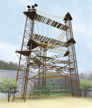 서울대공원에서도 침팬지사 개선 작업에 참여했다. 사진은 침팬지를 위한 '침팬지 타워' 조감도