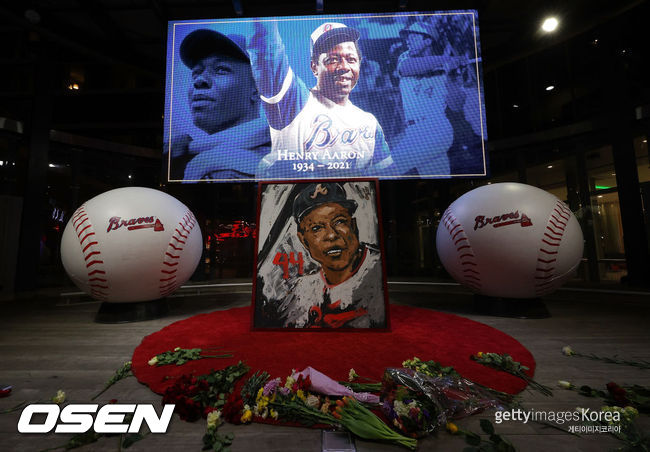 [사진] 메이저리그 레전드 홈런 타자 행크 애런이 86세의 나이에 세상을 떠났다. ⓒGettyimages(무단전재 및 재배포 금지)