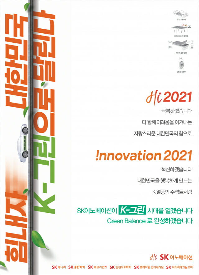 SK이노베이션이 'K-그린(Green)’을 소재로 올해 첫 PR캠페인을 선보인다. 그림=SK이노베이션