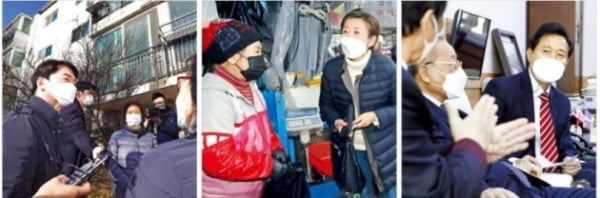 서울시장 선거에 출마한 안철수 국민의당 대표(왼쪽부터)와 나경원 전 의원, 오세훈 전 시장이 각각 ‘간철수’ ‘차도녀’ ‘반(反)복지’ 이미지 탈피에 나서고 있다. 국회사진기자단