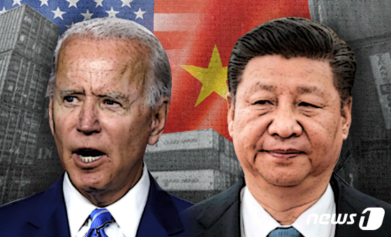 조 바이든 미국 대통령(왼)과 시진핑 중국 국가주석. © News1 최수아 디자이너