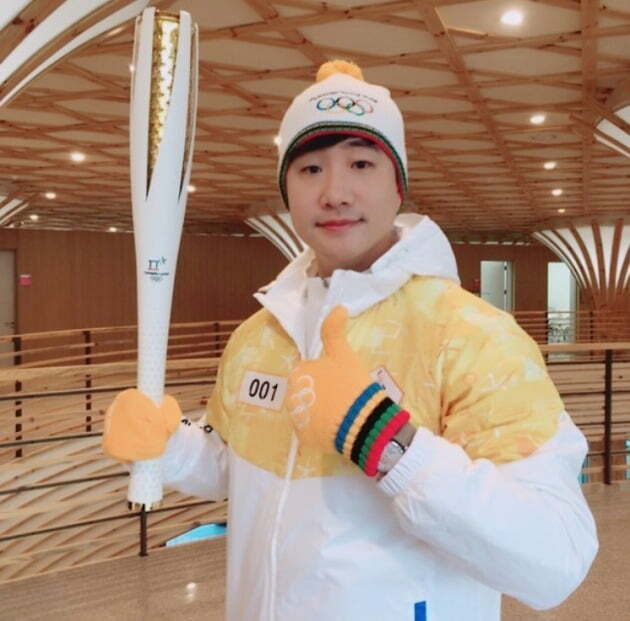 평창동계올림픽 성화 봉송(2017년 12월 25일) 사진=배성재 SNS
