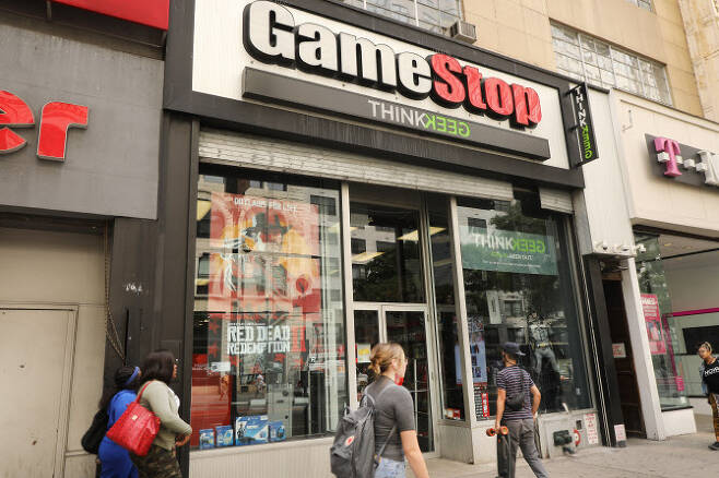 미국 비디오게임 소매 체인업체인 게임스탑의 모습(사진=AFP)