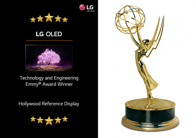 LG 올레드 TV가 미국 텔레비전예술과학아카데미(NATAS)로부터 기술공학 에미상을 받았다. (사진=LG전자)