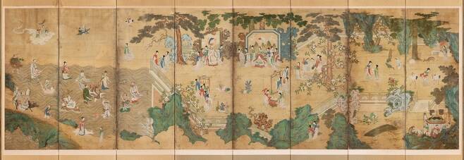 Yojiyeondo, a folding screen from the Joseon era (National Palace Museum of Korea)