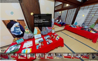 virtual exhibition site with products from Kyoto