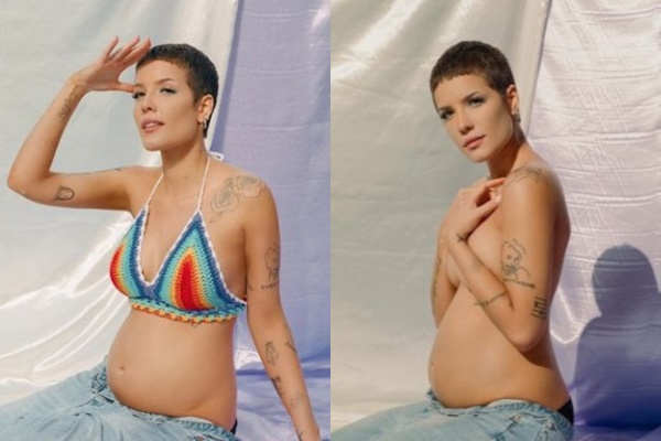 가수 할시가 임신 소식을 전하며 사진을 공개했다. /사진=할시 인스타그램