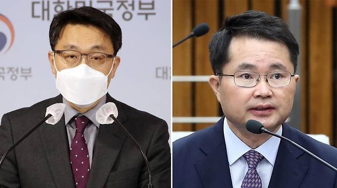김진욱 고위공직자범죄수사처 처장(왼쪽)과 여운국 변호사 [연합]