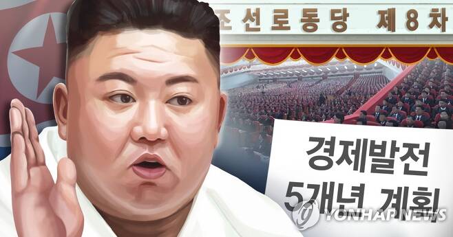 북한 국가경제발전 5개년 계획 발표 (PG) [김민아 제작] 일러스트
