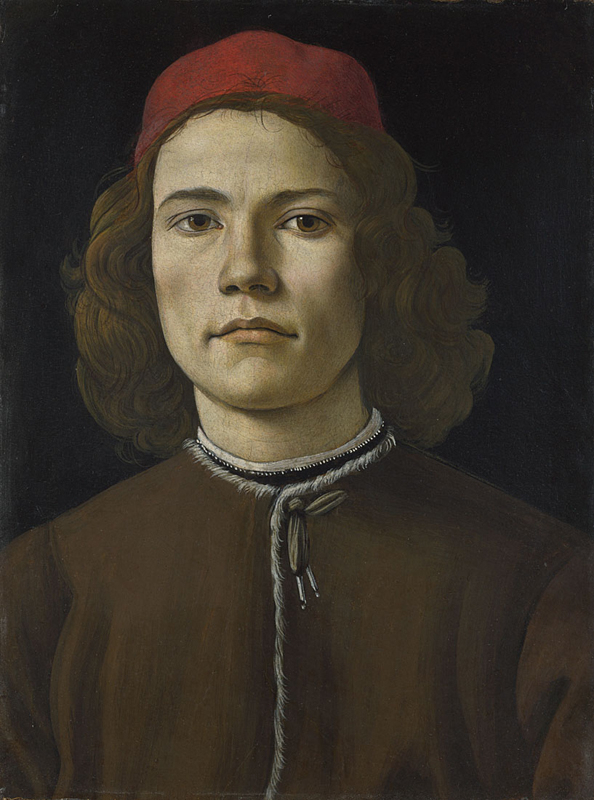 보티첼리가 그린 또다른 '젊은 남자의 초상화' /사진출처=영국 내셔널갤러리