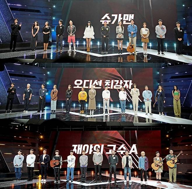 무명 가수들에게 한 번 더 노래할 기회를 준다는 콘셉트의 오디션 프로그램이었기 때문에 어느 때보다 다양한 출연자를 포용할 수 있었던 점이 '싱어게인'의 강점으로 꼽힌다. JTBC 제공