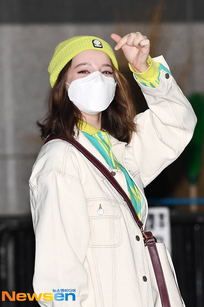 Model Angelina Danilova attended the MBC every1 entertainment South Korean Foreigners broadcast recording at MBC Dream Center in Janghang-dong, Ilsan-dong, Goyang-si, Gyeonggi-do on the afternoon of February 12th.