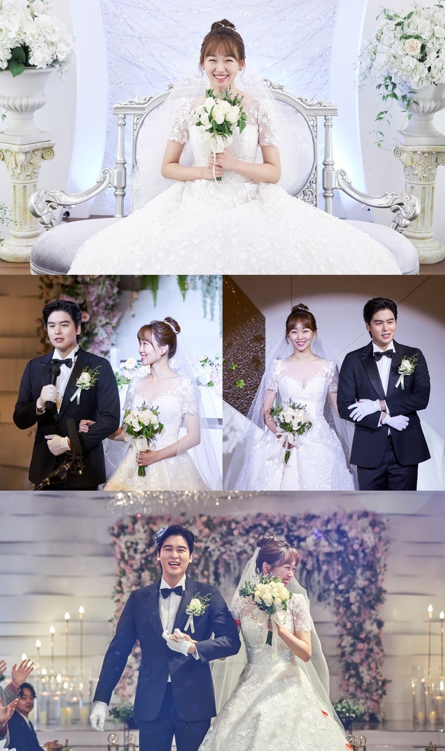 Oh! tri-lightVilla! The wedding ceremony of Lee Jang-woo and Jin Ki-joo was pre-released.KBS 2TV weekend drama Oh!Tri-lightVilla! (playplaywright Yoon Kyung-ah, director Hong Seok-gu, production production H, Monster Union) released a happy wedding scene of Koala-Boo couple, Lee Jang-woo and Jin Ki-joo, which promised unchanging love, before the main show on February 13.The brilliant visual chemistry created by the tall groom and the most beautiful bride in the world creates a thrilling excitement.Jae Hee and Light Filled, who decided to walk the rest of the day to check their love for each other at the end of the twists and turns as the ground hardens after the rain.The two men, who gave the belief that they would share their long journey of life together as before, who cared for each other, cared for each other and filled their seats next to each other, will make a pledge today (13th) in the blessings of the two adults.The wedding ceremony of the two will mark the peak of happiness and will bring a fire to the house theater.In the stills that were released together, there was a wedding ceremony of Jae Hee and Light Filled, full of laughter.In particular, the appearance of Lee Soon-jung (Jeon In-hwa), the mother who raised her daughter who wanted her daughter to live with a heavy sense of responsibility under the name of the eldest daughter, and Kim Jung-won (Hwang Shin-hye), who has been a proud mother, and Park Pil-hong (Um Hyo-seop), an uninvited paternal father who has been watched from a distance, stimulates her unsatisfactory feelings.In addition, special celebration performances of tri-lightVilla brothers who prepared unusual stage costumes are also captured, and expectations for todays wedding ceremony, where impressions and laughter bloom, are amplified.Who will get the bridal Filled bouquet, and it is also one of the important points of the wedding: Oh!Tri-lightVilla! So there are many candidates.First, Jang Seo-ah (Han Bo-reum), who promised to marry Han Bo-reum, a middle-aged romance heroine who is in conflict between her ex-husband Woo Jeong-hoo (Jung Bo-seok) and her younger son Son Jung-hoo (Ryu Jin), a mansae couples charming mansae Mansegae Mansegae Mansegae Mansegae Mansegae Mansegae Mansegae Mansegae Mansegae Mansegae Mansegae Mans (Kim Sun-young), and a dangerous love-lost Hwang Na-ro (Jeong Woo) I thought I was a thrilling in-house lover, and I understood the couple of Ivon - Mak Jang-sam, who was the epic of Romeo and Juliet, and finally, to Chabarn (Kim Si-eun) of the youngest young man who stimulates his emotions.I wonder who will be the beautiful bride who will walk on Virgin Road after the Light Filled.7:55 p.m. Broadcast. (Provide Photos) Productions H, Monster Union