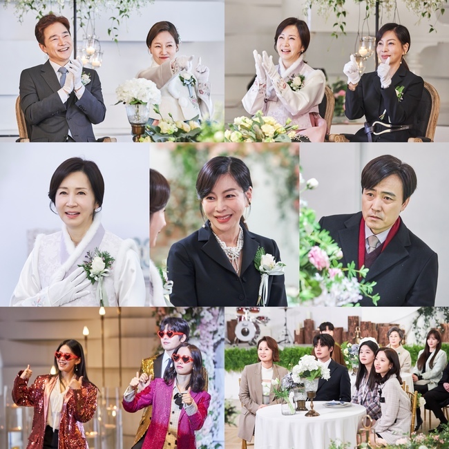 Oh! tri-lightVilla! The wedding ceremony of Lee Jang-woo and Jin Ki-joo was pre-released.KBS 2TV weekend drama Oh!Tri-lightVilla! (playplaywright Yoon Kyung-ah, director Hong Seok-gu, production production H, Monster Union) released a happy wedding scene of Koala-Boo couple, Lee Jang-woo and Jin Ki-joo, which promised unchanging love, before the main show on February 13.The brilliant visual chemistry created by the tall groom and the most beautiful bride in the world creates a thrilling excitement.Jae Hee and Light Filled, who decided to walk the rest of the day to check their love for each other at the end of the twists and turns as the ground hardens after the rain.The two men, who gave the belief that they would share their long journey of life together as before, who cared for each other, cared for each other and filled their seats next to each other, will make a pledge today (13th) in the blessings of the two adults.The wedding ceremony of the two will mark the peak of happiness and will bring a fire to the house theater.In the stills that were released together, there was a wedding ceremony of Jae Hee and Light Filled, full of laughter.In particular, the appearance of Lee Soon-jung (Jeon In-hwa), the mother who raised her daughter who wanted her daughter to live with a heavy sense of responsibility under the name of the eldest daughter, and Kim Jung-won (Hwang Shin-hye), who has been a proud mother, and Park Pil-hong (Um Hyo-seop), an uninvited paternal father who has been watched from a distance, stimulates her unsatisfactory feelings.In addition, special celebration performances of tri-lightVilla brothers who prepared unusual stage costumes are also captured, and expectations for todays wedding ceremony, where impressions and laughter bloom, are amplified.Who will get the bridal Filled bouquet, and it is also one of the important points of the wedding: Oh!Tri-lightVilla! So there are many candidates.First, Jang Seo-ah (Han Bo-reum), who promised to marry Han Bo-reum, a middle-aged romance heroine who is in conflict between her ex-husband Woo Jeong-hoo (Jung Bo-seok) and her younger son Son Jung-hoo (Ryu Jin), a mansae couples charming mansae Mansegae Mansegae Mansegae Mansegae Mansegae Mansegae Mansegae Mansegae Mansegae Mansegae Mansegae Mans (Kim Sun-young), and a dangerous love-lost Hwang Na-ro (Jeong Woo) I thought I was a thrilling in-house lover, and I understood the couple of Ivon - Mak Jang-sam, who was the epic of Romeo and Juliet, and finally, to Chabarn (Kim Si-eun) of the youngest young man who stimulates his emotions.I wonder who will be the beautiful bride who will walk on Virgin Road after the Light Filled.7:55 p.m. Broadcast. (Provide Photos) Productions H, Monster Union