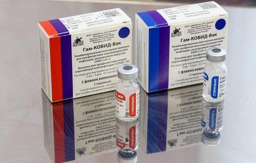 러시아가 자체 개발한 코로나19 백신 '스푸트니크 V'  [타스=연합뉴스 자료사진]