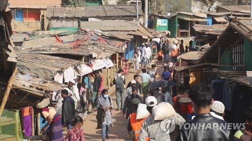방글라데시 콕스바자르의 로힝야 난민촌 [AP=연합뉴스]