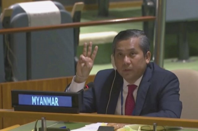 초 모 툰 주유엔 미얀마 대사. AP