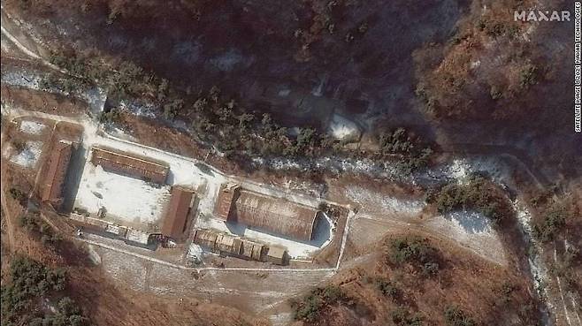 2019년 12월 촬영한 평북 용덕동 핵관련 추정시설 모습.