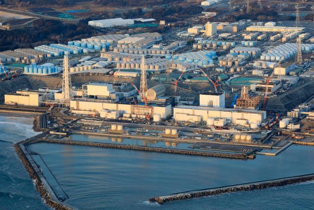 일본 동북부 후쿠시마현 소재 후쿠시마 다이이치(제일) 원자력 발전소의 2월 14일 전경. AP 뉴시스