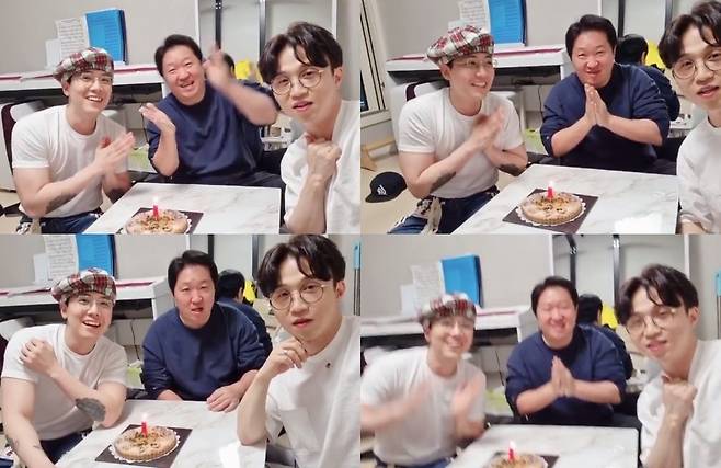 FT Island Lee Hong-gi did the party with Jeong Hyeong-don and Park Sung-Kwang ahead of Discharge.Lee Hong-gi posted a video on his instagram on April 1 with the phrase Miri ... Celebration? .Lee Hong-gi in the video is singing in front of the cake with Jeong Hyeong-don, Park Sung-Kwang.Jeong Hyeong-don, Park Sung-Kwang boasted a thick friendship, celebrating Lee Hong-gi, Happy Retirement.Especially, the three people showed off their warm visuals even in a comfortable appearance and excited fans.The netizens who watched this responded such as I saw Hongki face, I like all three people and I want to do Night Goblin Season 2.Lee Hong-gi debuted on 2007 years FT Island and released Lovely, Thunder, Bad Girl, Wish, Im Good (I wish), Greekly, and Happy.Lee Hong-gi joined the army in September 2019 and is set to be Discharged on April 18.Lee Hong-gi, Jeong Hyeong-don and Park Sung-Kwang have formed a relationship with JTBC Night Goblin.