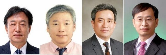 왼쪽부터 박영득·이진용·김병석·한석윤 신임 원장. 국가과학기술연구회 제공