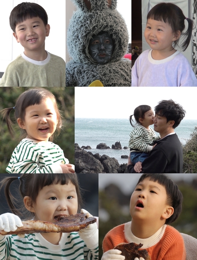 The Return of Superman Dopel family shows the King of Camping at Jeju Island.KBS 2TV The Return of Superman (hereinafter referred to as The Return of Superman), which will be broadcast on April 11, will visit viewers with the subtitle Hello, Im a petal.Among them, the Dopel family, who is in Jeju Island with the Flying Father School, enjoys camping with past-class scenery and food.The unforgettable Haru, created by the Dopel family in Jeju Island, will also offer healing to viewers.The Dopel family, who had a trip the next day in Jeju Island, showed up in front of a two-sister who had fun playing with Haru.The size of the big, talking bull was the true identity of the Father.Father Kyung-wan turned into a hunk and had something to say to Ha Young-yi.So I wonder what Father Kyung-wan wanted to say to Ha Young-yi and what kind of reaction Ha Young-yi, who saw the talking man, showed.The Doppel family then went outdoors with only a small tent and a mat.It was a poor environment to make a toilet, but it was said that the scenery of the past overlooking the sea welcomed them.