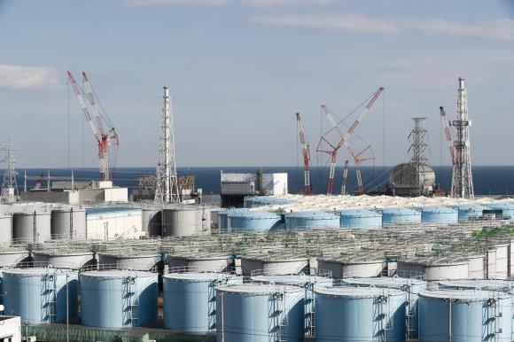 일본 후쿠시마 원전의 방사능 오염수 저장탱크.EPA 연합뉴스