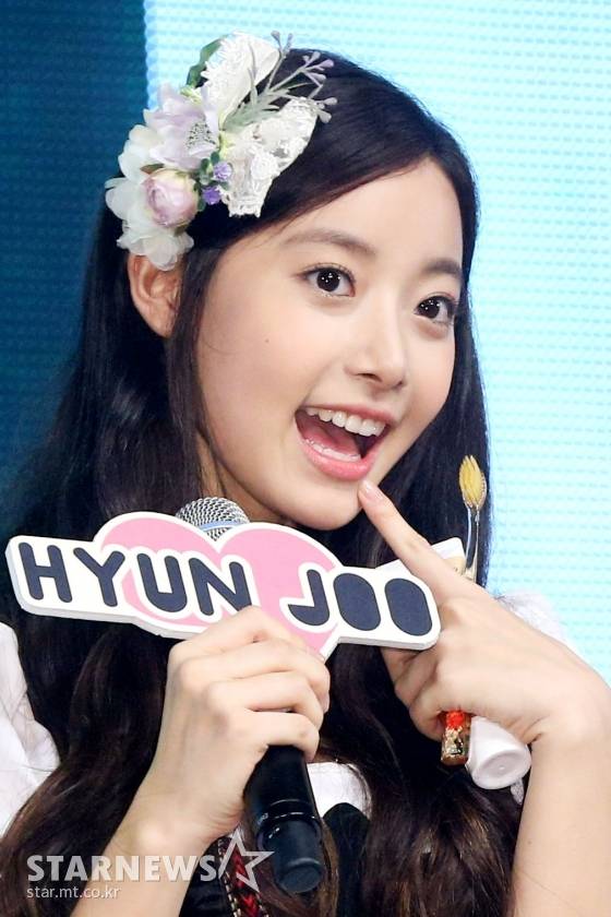 에이프릴 활동 당시 이현주 /사진=이기범 기자