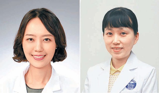 왼쪽부터 소화기내과 김미나 교수, 이비인후과-두경부외과 김소영 교수.