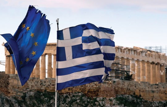 그리스 국기/사진=REUTERS