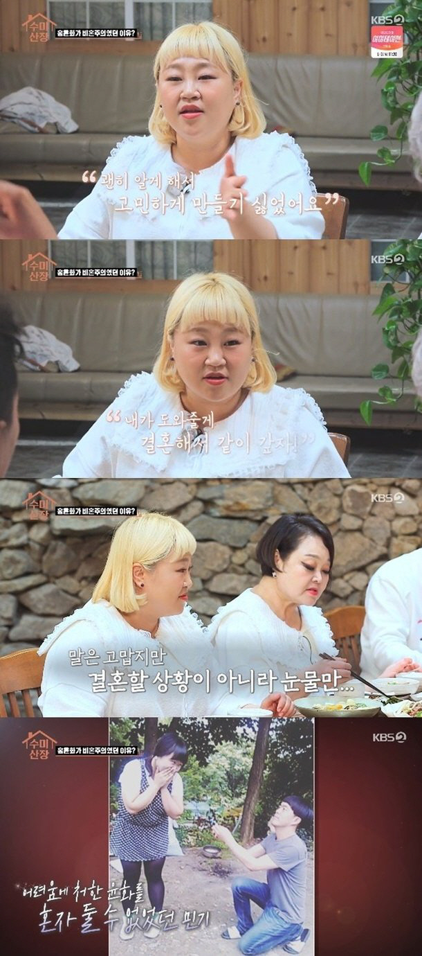 SKY, KBS 2TV ‘수미산장’에 출연한 홍윤화. 방송화면 캡처