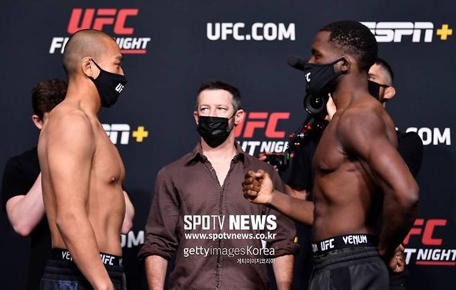 ▲ 박준용과 타폰 은추크위는 9일 일요일 UFC 온 ESPN 23 언더 카드 두 번째 경기에서 맞붙는다.