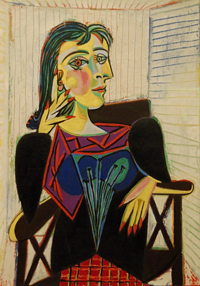 피카소, 도라 마르의 초상, 1937년. 프랑스 피카소미술관 소장. 사진출처: Flickr/Gautier Poupeau