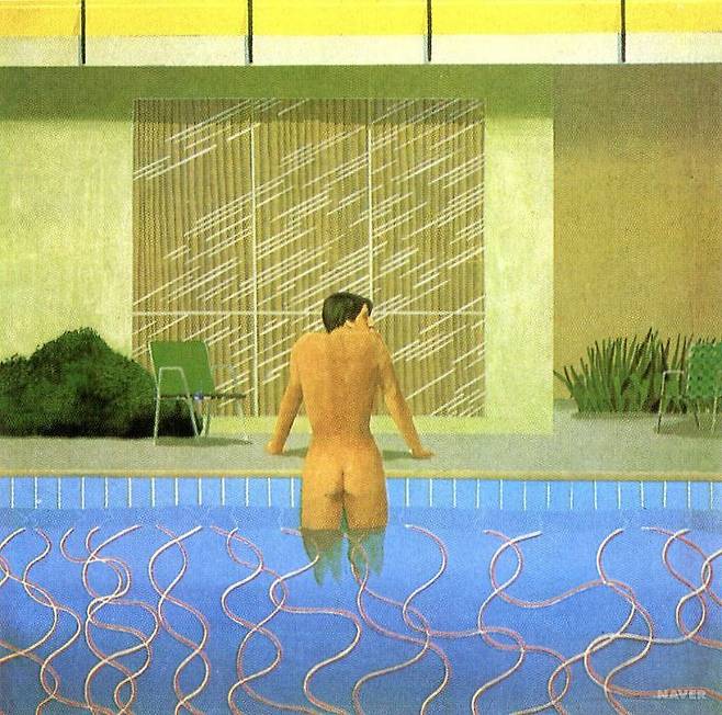 출처: 닉의 수영장에서 피터 나가다(1966) | 미술대사전