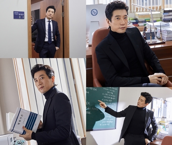 Actor Kim Myung-min showed off his dignified appearance in the drama and other scene reversal story charm.C-JeS Entertainment, a subsidiary company, unveiled the scene behind-the-scenes cut of Kim Myung-min, who is working as a professor of Korea University Law School at JTBC Drama Law School recently broadcasted on the 27th.In the photo, Kim Myung-min took a colorful pose and expression against the background of the professors office, which was the background of the play. He showed a neat aspect in simple black and navy colors.In particular, Kim Myung-min caught the eye with a hand gesture pose toward the lecture plan, when the job in Drama was revealed as a law school criminal law professor with a book related to criminal law.Kim Myung-min showed what unknown career is through this work.As an elite legal, he showed his intense and charismatic appearance, and his distinct sense of duty not to raise a bad legal as an educator, and his Reversal story charm as he wanted to help his students in various crises in his own way.In fact, the atmosphere of double-diving and force proved the dignity of the one-top performance properly.Meanwhile, Law School starring Kim Myung-min is gaining popularity among viewers with its thrilling tension as the top-notch Law School professor and students in Korea become entangled in unprecedented events.It is broadcast every Wednesday and Thursday at 9 p.m.Photo = C-JeS Entertainment