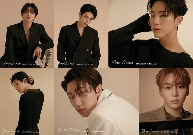 Group Seventeen has emanated a manic charm.The agency Pledis Entertainment released its mini-8th album Your Choice OTHER SIDE version unit and personal official photo, which will be released on the 18th through the official SNS channel of Seventeen on June 11th.Seventeen showed off her manic charm with understated monotone styling, unlike the ONE SIDE version of colorful and romantic sensibility through OTHER SIDE version official photo.In the personal official photo, Jung Han, Jun, and Vernon doubled their sexy with a slightly wet wet hair, and Dogum and Dino completed a unique mood by emitting charisma in a unique clear atmosphere.Mingyu and Wonwoo made the fatal aura with their dark eyes.S.Coups, Joshua, Hoshi, and Uji showed off their extraordinary presence with softness and chicness coexisting, and the subtle yet subtle atmosphere of Diet and the monk left a strong impression.Seventeen will talk about various moments of love that can be encountered in life through the 2021 Power of Love project and will fill 2021 with frank and colorful feelings of love. After Wonwoo and Min Kyus Bittersweet, the mini 8th album Your Choice has a second form of love.Before this, I dream of love (I dream of love), Moments Of Falling In Love, and Get Ready to love With Us? (The moment I fall in love, are you ready to love with us?Is there a growing question about what Seventeen will tell with her mini 8th album Your Choice and the title song Ready to love?