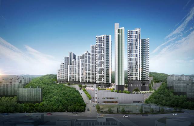 ▲'포항 중앙하이츠 용흥' 조감도 ⓒ아일린씨티(주)
