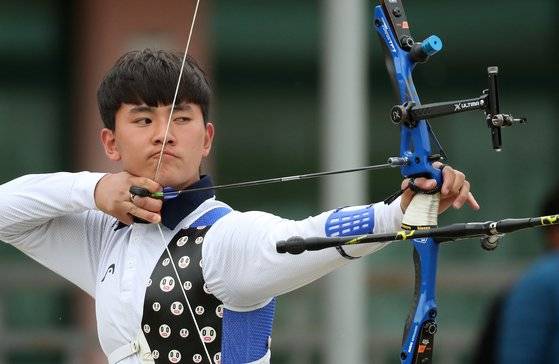양국 국가대표 김제덕. 연합뉴스