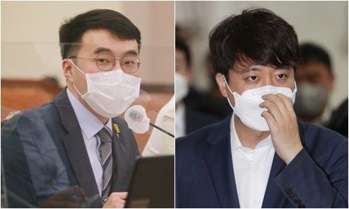 김남국 더불어민주당 의원(왼쪽)과 이준석 국민의힘 대표. 연합뉴스