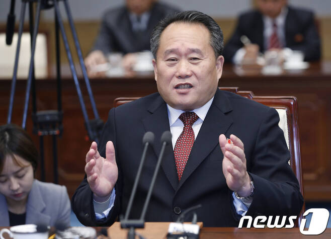 리선권 북한 외무상.2018.10.15/뉴스1 © News1 사진공동취재단