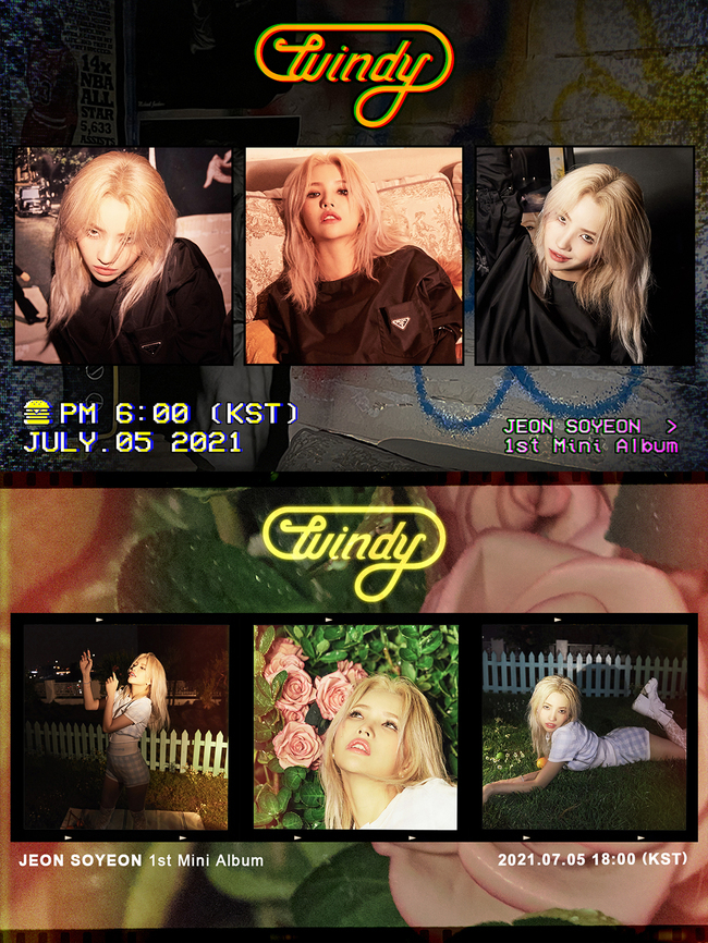 Group (G)I-DLE Jeon So-yeon has revealed its deadly charm.On June 29th, two of the second concept images of the Jeon So-yeon solo album Windy (Windy) were posted on the official SNS channel of (G)I-DLE at Midnight and noon.Midnights public concept image showed off its deadly charm with its sharp eyes, along with chic black costumes.On the other hand, the second concept image released at noon proved to be chameleon-like with a dreamy pose and atmosphere in a rough filter that seemed to be taken with a film camera.After announcing the release of the first Mini album Windy (Windy), Jeon So-yeon caught the attention of domestic and foreign fans by informing the behind-the-scenes of the album production through a documentary about his daily life for the first time in his debut.In particular, Jean So-yeon actively participated in the song concept and style through this solo album, and it included the authenticity and idea of ​​Jeon So-yeon.There is a growing interest in what new look Jeon So-yeon, who is a group (G)I-DLE leader and recognized as an artist stone with composing, writing and producing abilities, will show in his first mini album Windy (Windy) released in four years of his debut.